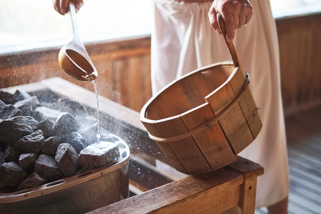 4. Genießen Sie die finnische Sauna