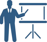 Tafel Mensch Präsentation Icon
