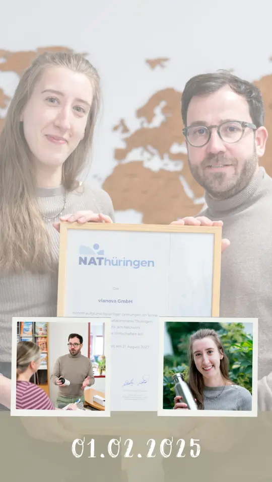 NAT Thüringen Auszeichnung Baumpflanzen vianova