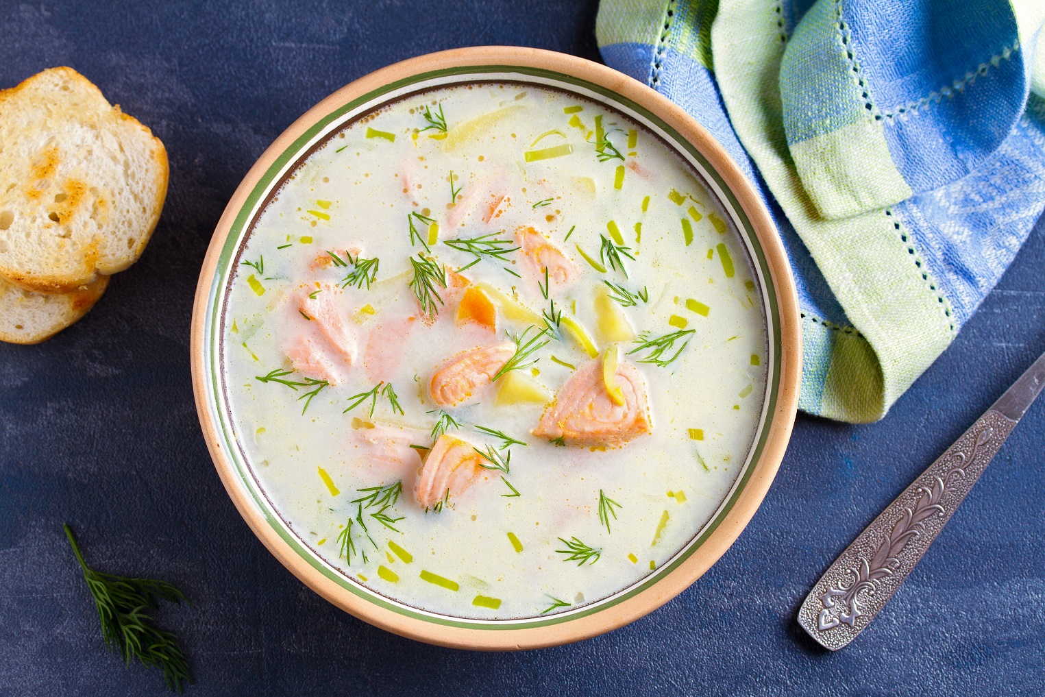 Salmon,Soup.,Creamy,Hearty,Salmon,Fish,Soup.,Clean,Eating,,Healthy