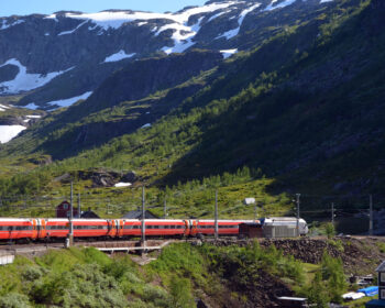 Bergen Bahn Sommer Landschaft