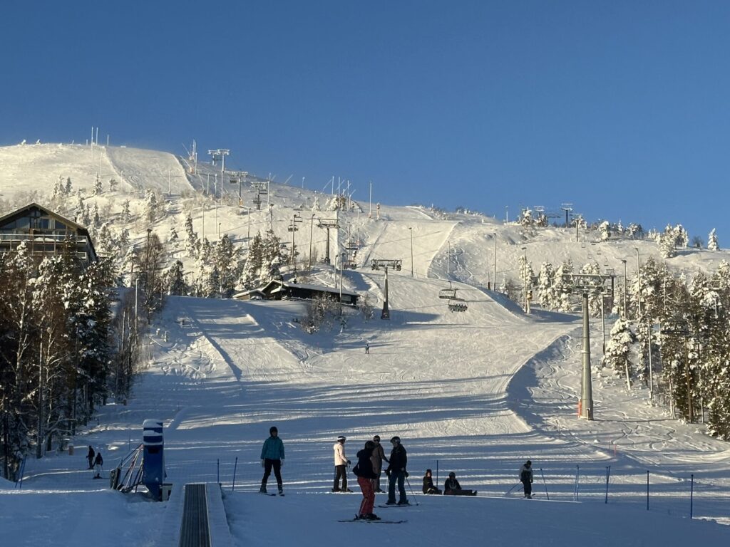 Freie Skipisten in Ruka