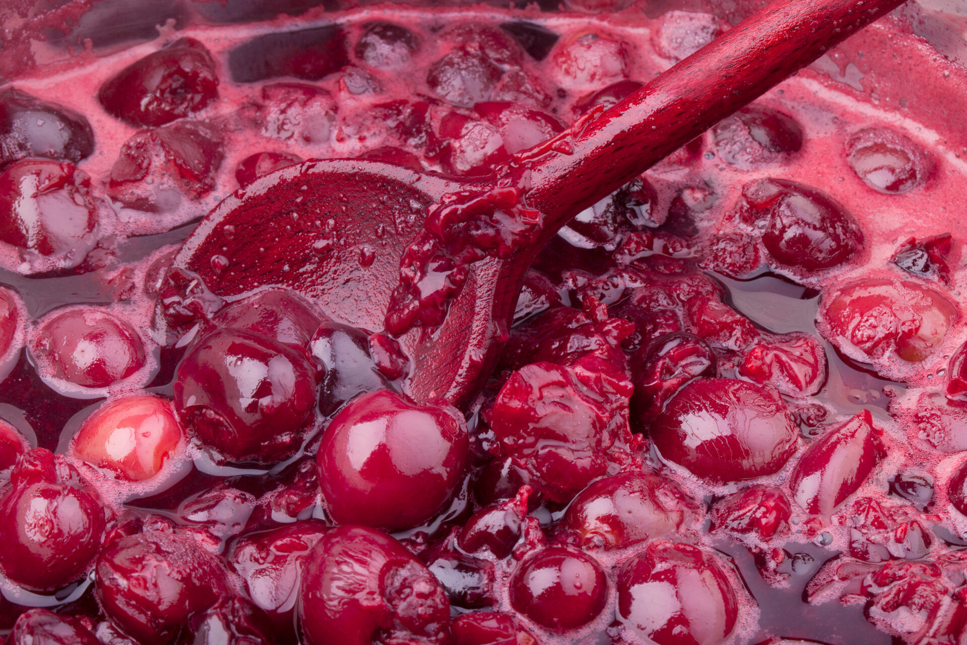 Masse aufkochen Marmelade Kirschen