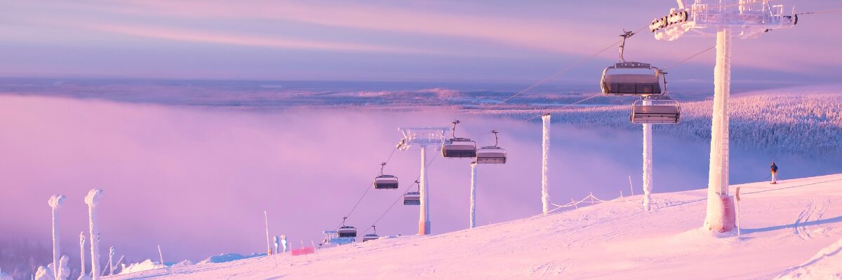 Skihang bei Phyä mit Sessellift