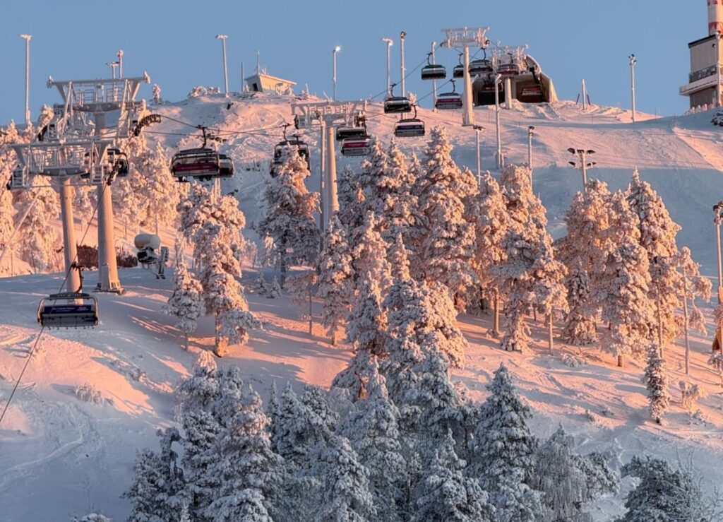 anspruchsvolle Skipisten bei Ruka