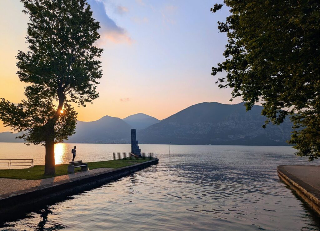 Sonnenuntergang Abend Iseosee