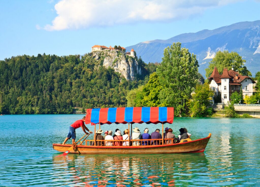 Boot auf dem Bleder See