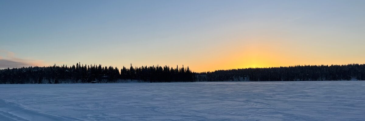 Lappland im Winter: Tage mit wenig Sonnenlicht