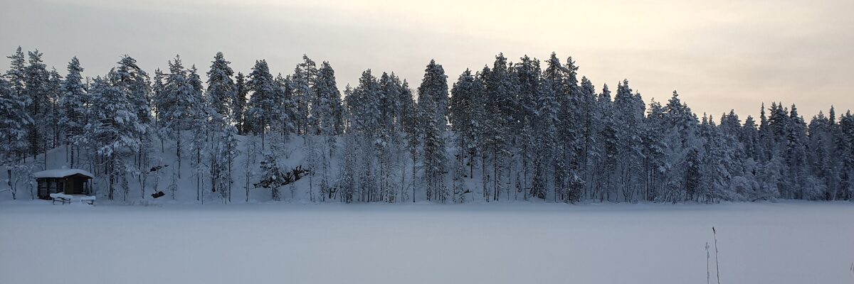 Lappland im Winter: Spaziergänge und ein Café