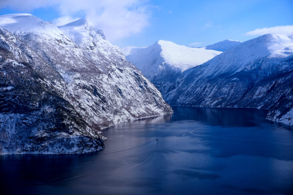 Fjord Geiranger Winter