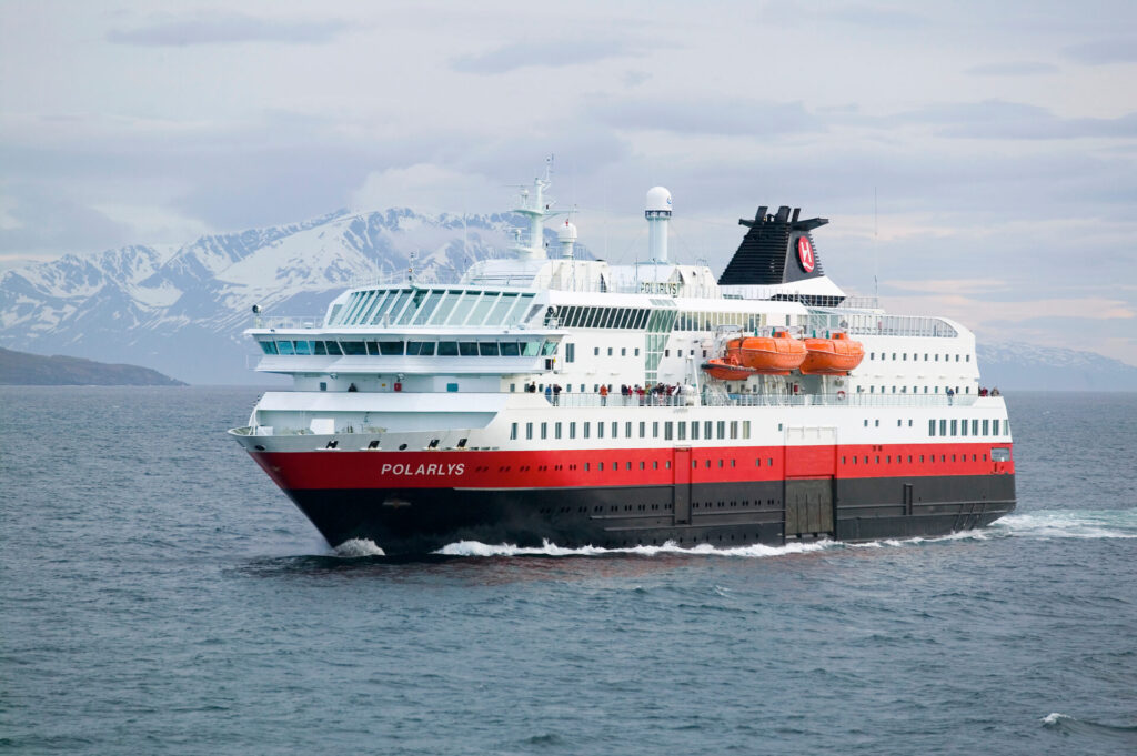 Schiff Hurtigruten Winter