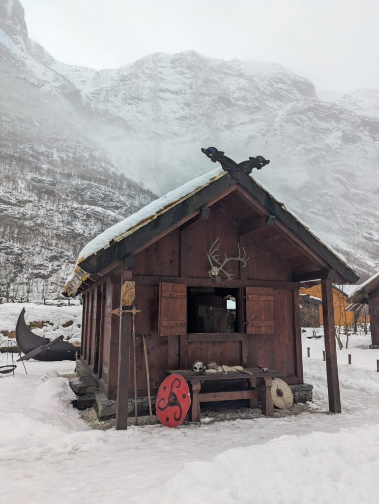 Wikingerdorf im Winter